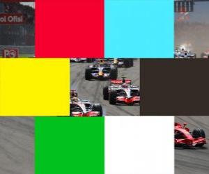 Puzzle Σημαίες χρώματα F1